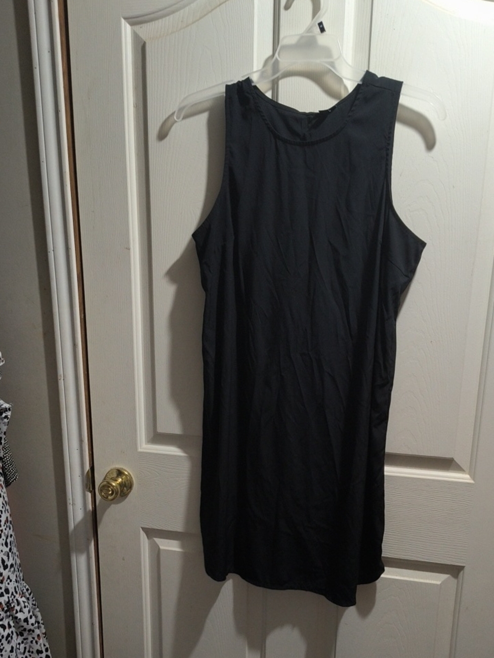 a.n.a Black Sleeveless Mini Shift Dress